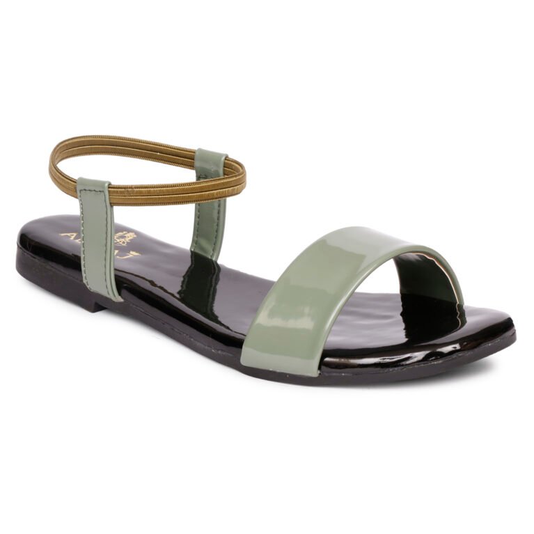 Black Green Pearl Sandal