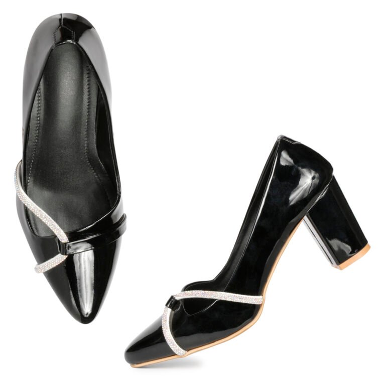 NEKMO Black belly heels